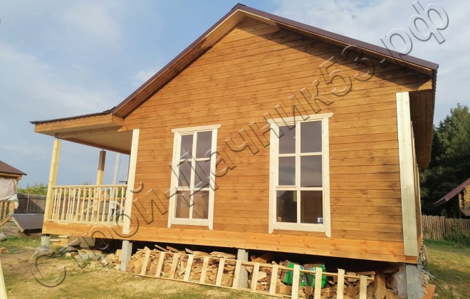 5 Брусовой дом ОД-12, 9х9м, 81М², Калужская область, Жуковский район, деревня Корсаково (9)